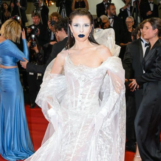 Julia Fox wears see-through ‘plastic wrap’ dress in Cannes
